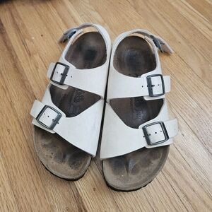 White Milano Birkenstocks Size 7